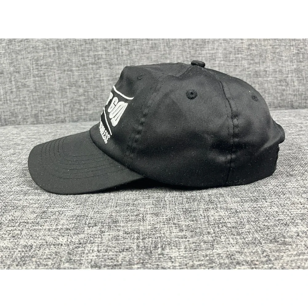 Think Positive Man of God Black Religious Baseball Cap Strong Faithful Fearless